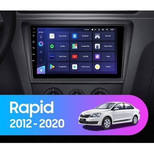 Установочный комплект Skoda Rapid NH3 NH1 (2012-2020) 9 дюймов 