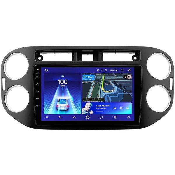 Установочный комплект Volkswagen Tiguan 1 NF (2011-2017) 9 дюймов прямоугольная аварийка