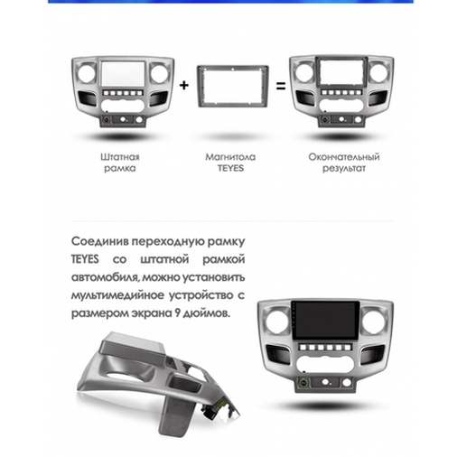 Установочный комплект ГАЗель Бизнес (2010-2021) 9 дюймов F2