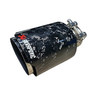 Насадка на глушитель AKRAPOVIC (открытого типа) 51-89мм (кованый карбон, хром)