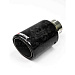 Насадка на глушитель AKRAPOVIC (закрытого типа) 51-89мм (кованый карбон, хром)