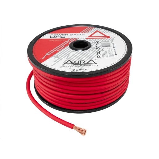 Силовой кабель Aura PCC-514R 6Ga (14мм) красный