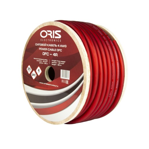 Силовой кабель Oris Electronics OFC-4R (4Ga)