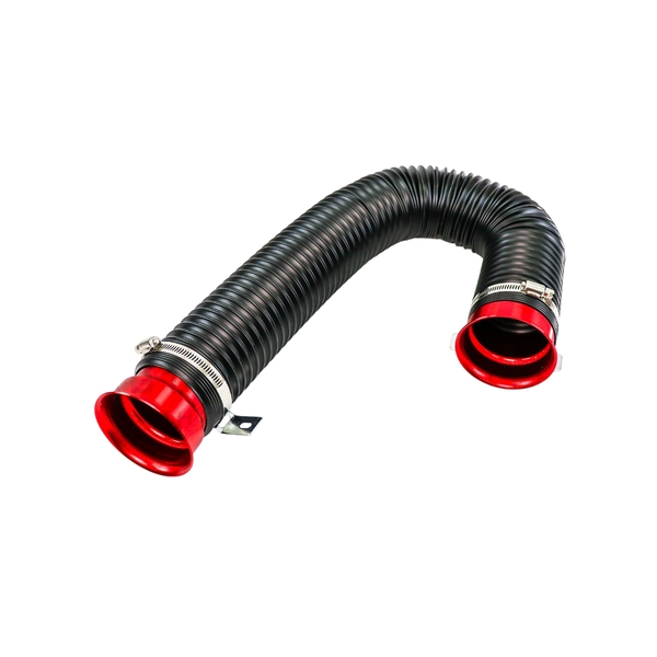 Универсальная гибкая гофра шноркеля (шланг холодного воздуха) 75мм/1м (красная)