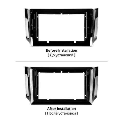 Переходная рамка универсальная с 10 на 9 дюймов (чёрная)