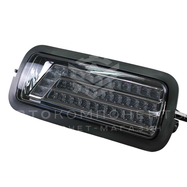 Надфарники НИВА "DLAA" (тонированные) с бегающим поворотником (PL-1762B)