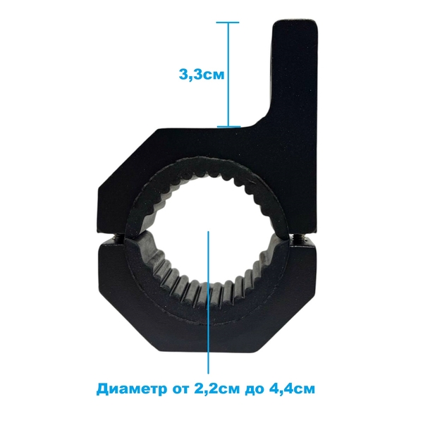 Крепление для балок NTS AUTO на рейлинг большие D2,2-4,4см (2шт)