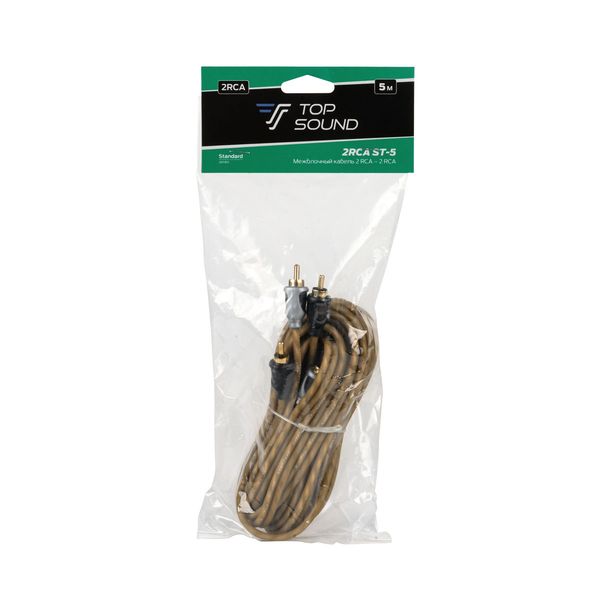 Межблочный кабель Top Sound 2RCA ST-5 (5 м.)