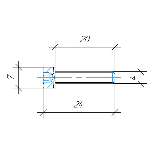 Саморезы под шестигранник Oris HEX-4202 4х20мм (8 шт)