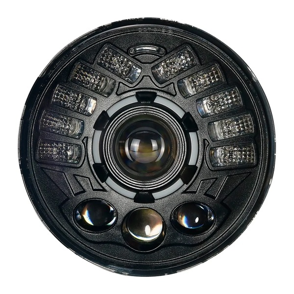 Передние фары НИВА NTS AUTO 7' с ДХО (DH-C302)