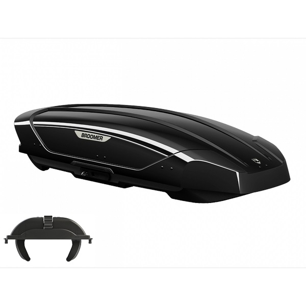 Автобокс Broomer Venture L 430л (Fast Mount крабы) АБС ПММА черный глянец