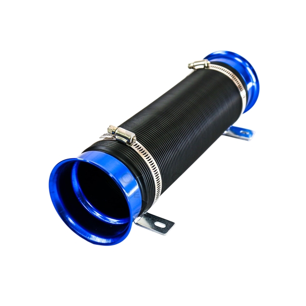 Универсальная гибкая гофра шноркеля (шланг холодного воздуха) 75мм/1м (синяя)