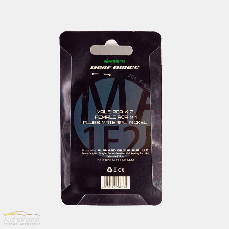 RCA коннектор угловой Machete MA-1F2M