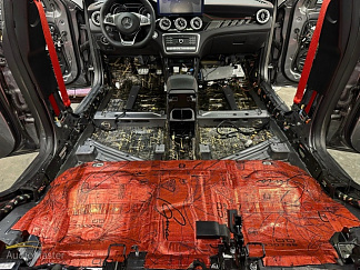 Полная шумоизоляция Mercedes GLA 45 AMG