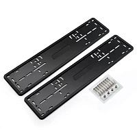 Силиконовые номерные рамки SAK (черные) CPJ-002