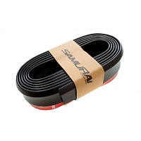 Универсальная резиновая губа "SAMURAI" на передний бампер (черная)