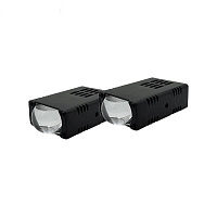 Светодиодные фары NTS AUTO LH-1LED-WY-RGB с СТГ 1 LED бело-желтая ближнего свечения с кулером