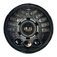 Передние фары НИВА NTS AUTO 7' с ДХО (DH-C302)