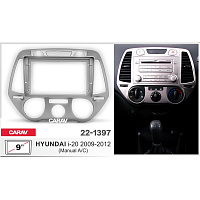 Переходная рамка CARAV 22-1397 9 дюймов (Hyundai i-20 2009-2012 без климат-контроля)